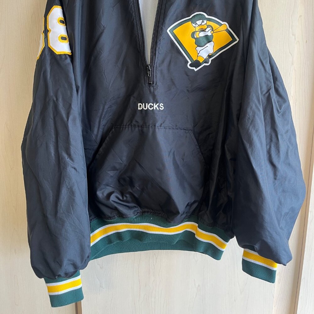 Harvard Clothing Athletic ‎ Otterwear Oregon Ducks Baseball Half-Zip Size XL USA - Picture 2 of 8
